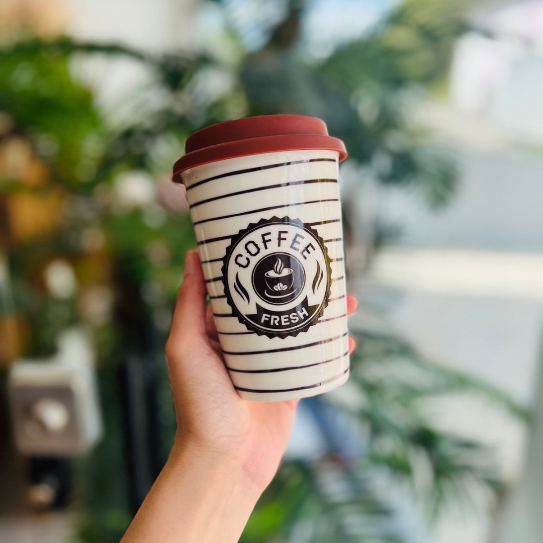 Copo Retrô Coffee Fresh