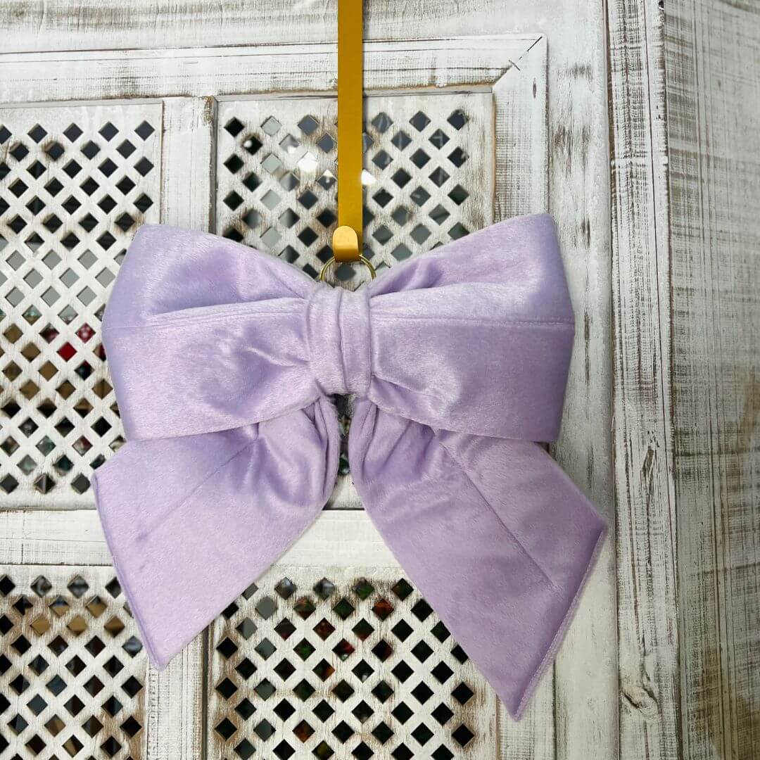 Laço Decorativo em Tecido Médio Lilás Charlotte