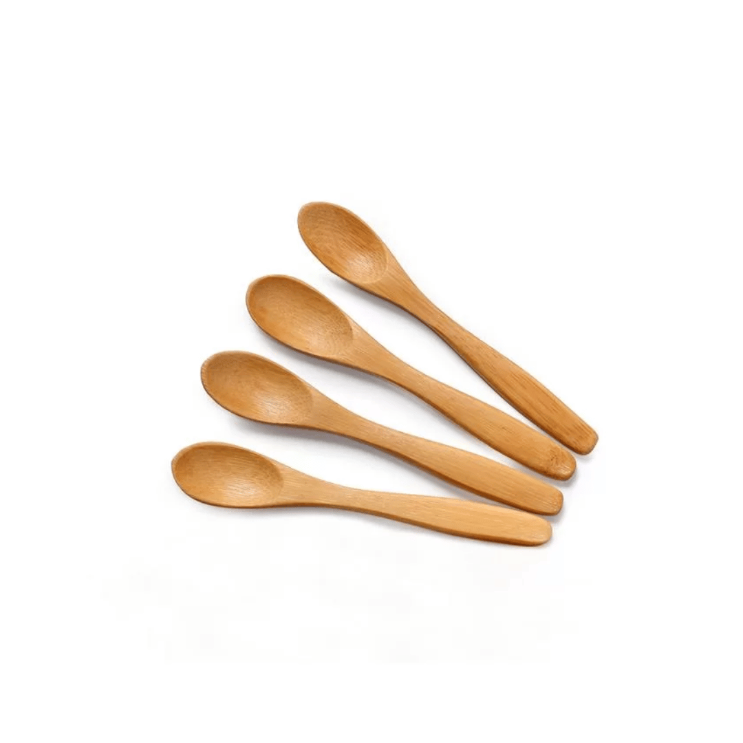 Kit Colher Cafe Bambu 4 Peças