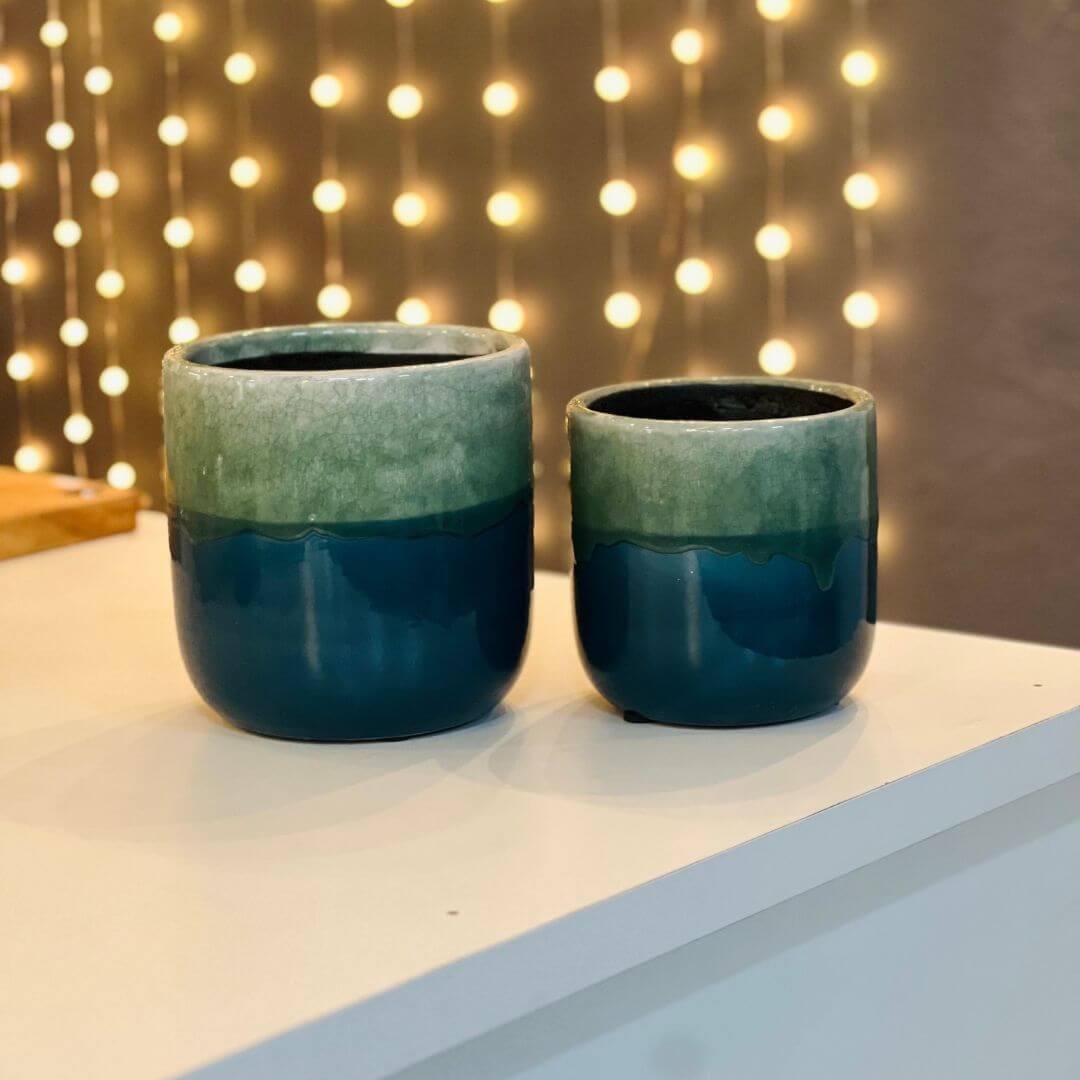 Cachepot de Cerâmica Colorido – 16,5cm