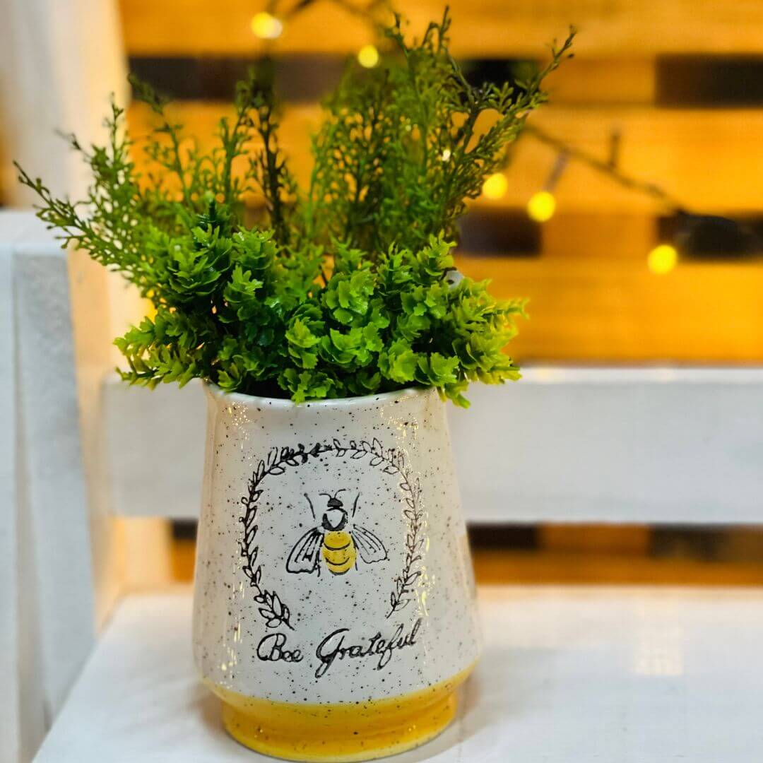 Vaso de Cerâmica Be Happy – 9,5cm