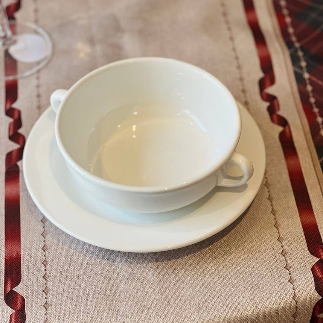 Conjunto de Consomê com Pires Standard Branco