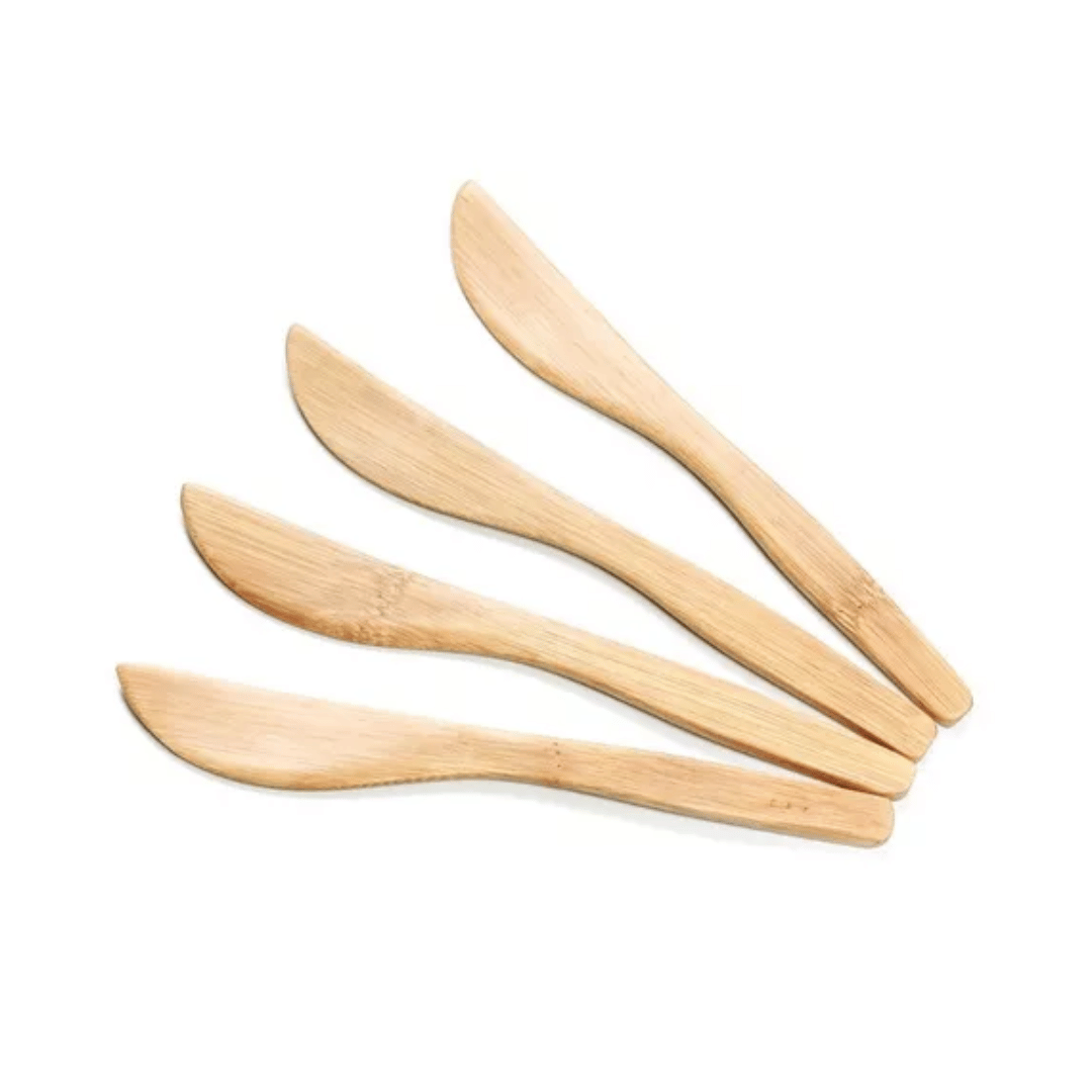 Kit Espatulas Bambu 4 Peças