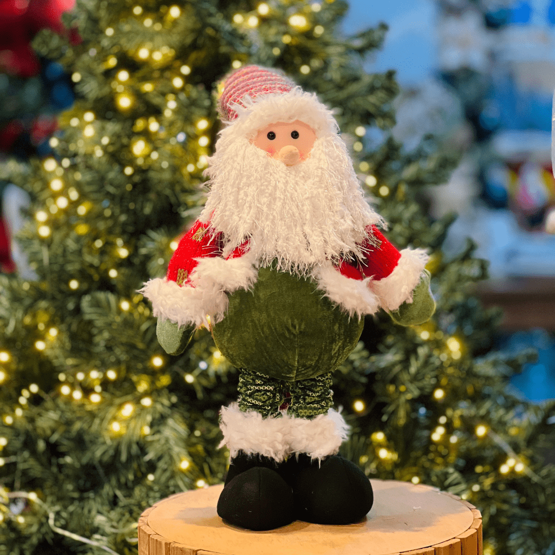Papai Noel Vermelho e Verde Tamanho Ajustavel 96cm
