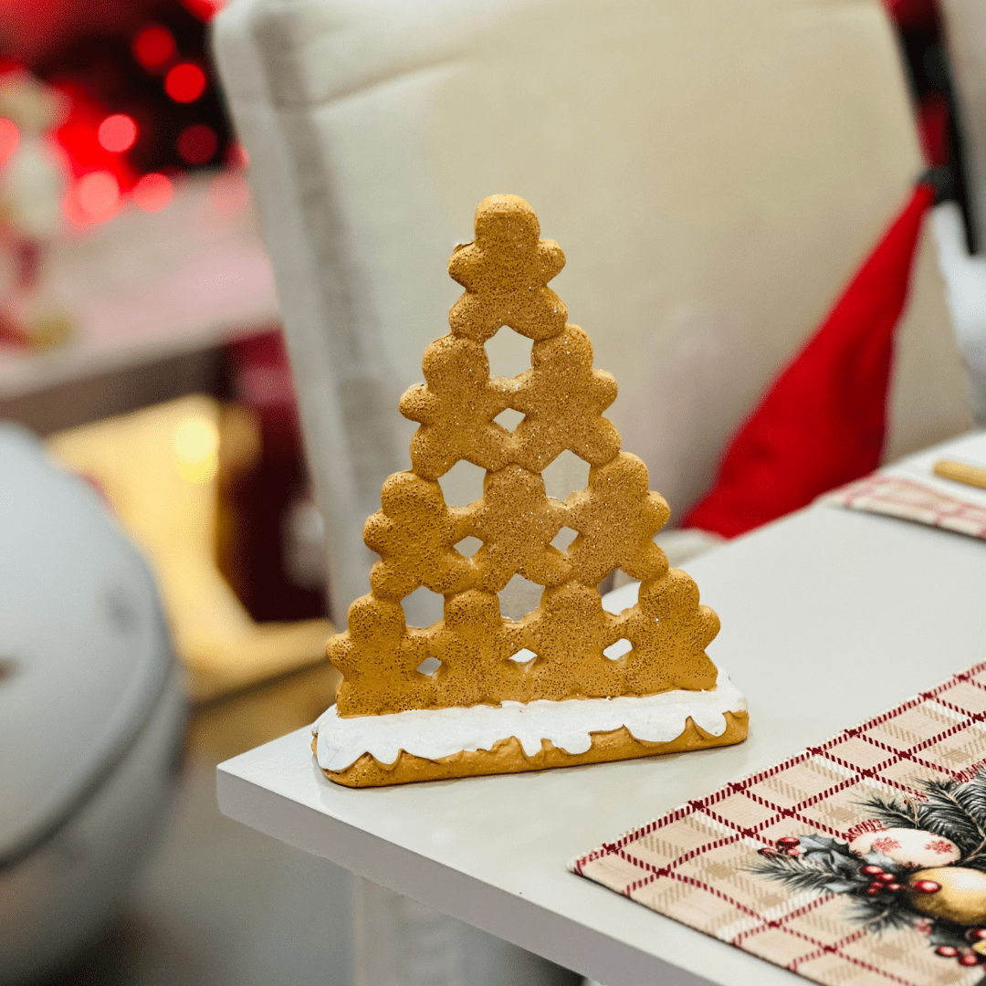 Piramide de Gingerbread de Resina 20cm