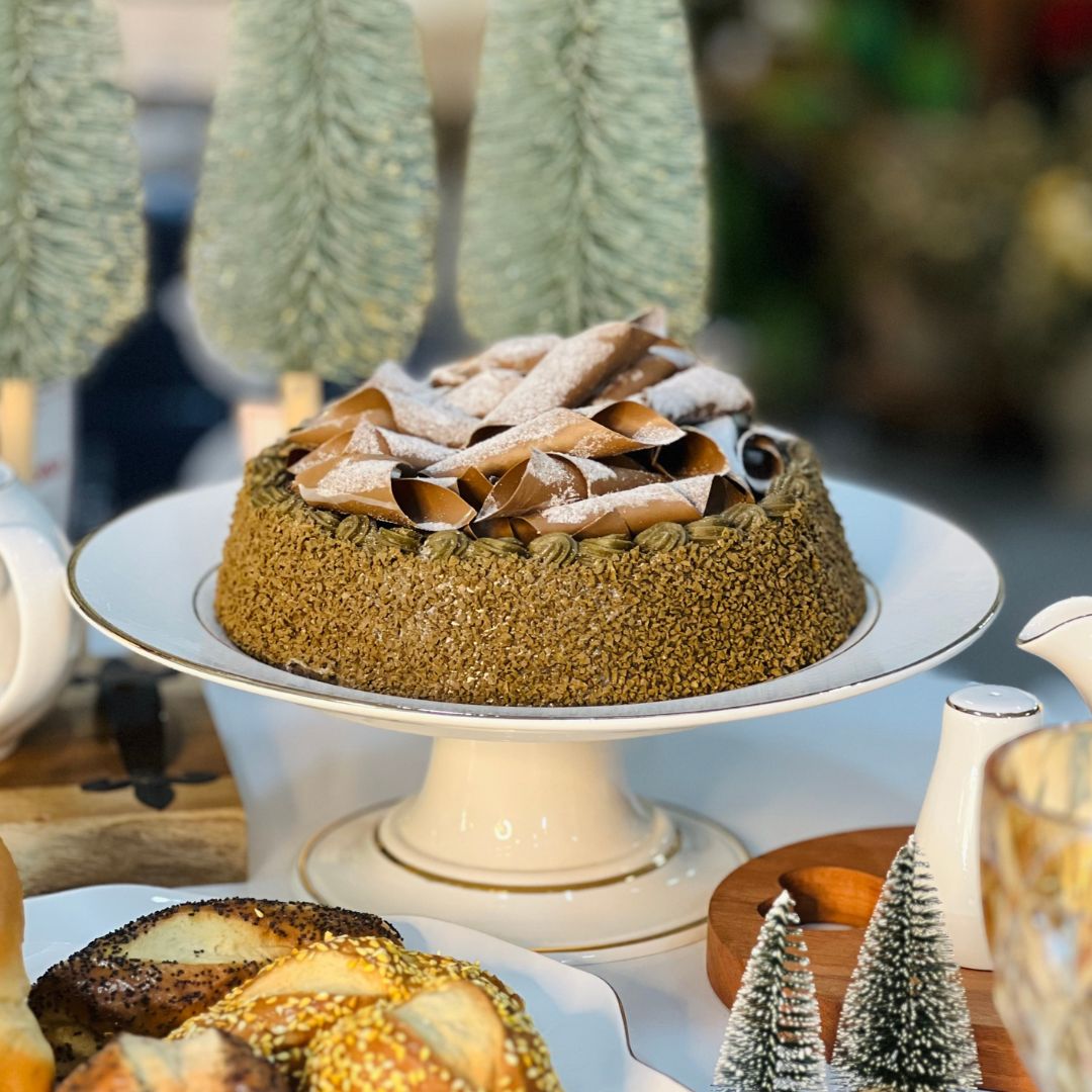Boleira Com Filete de Ouro - 33cm