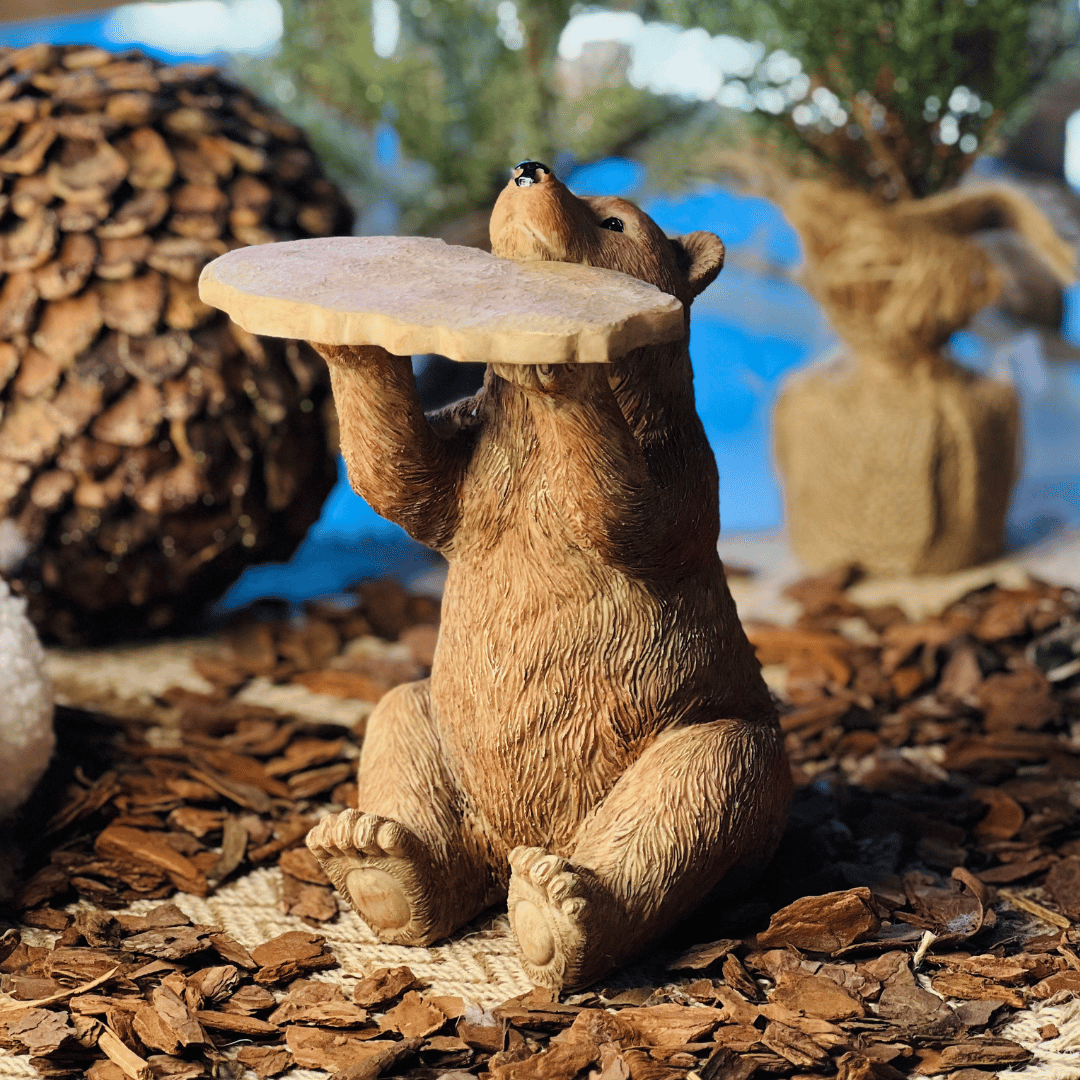 Urso de Natal Bandejinha do Coda - Floresta Encantada 18x22,5x14,4cm