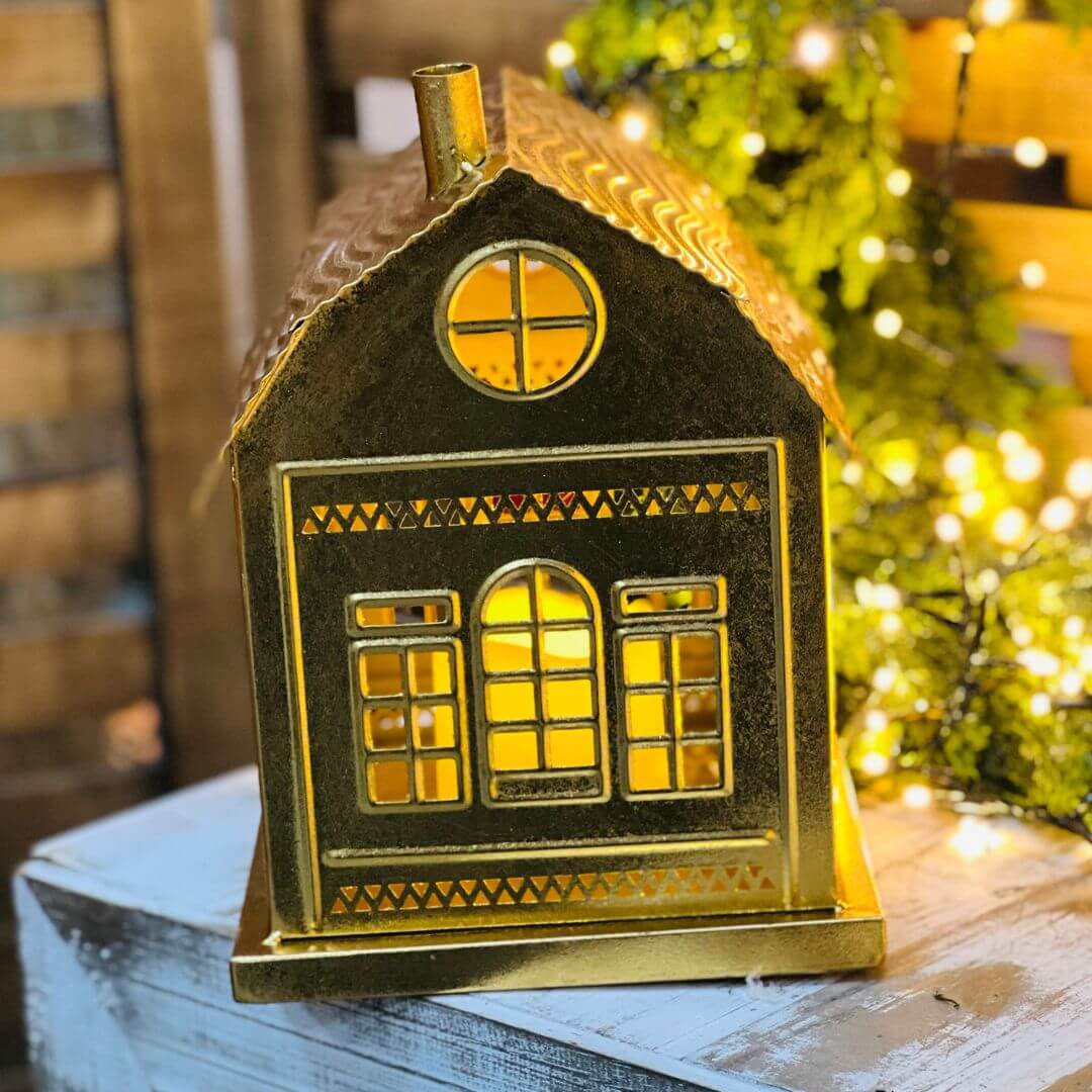 Casa Decorativa com LED | 19,5x27cm