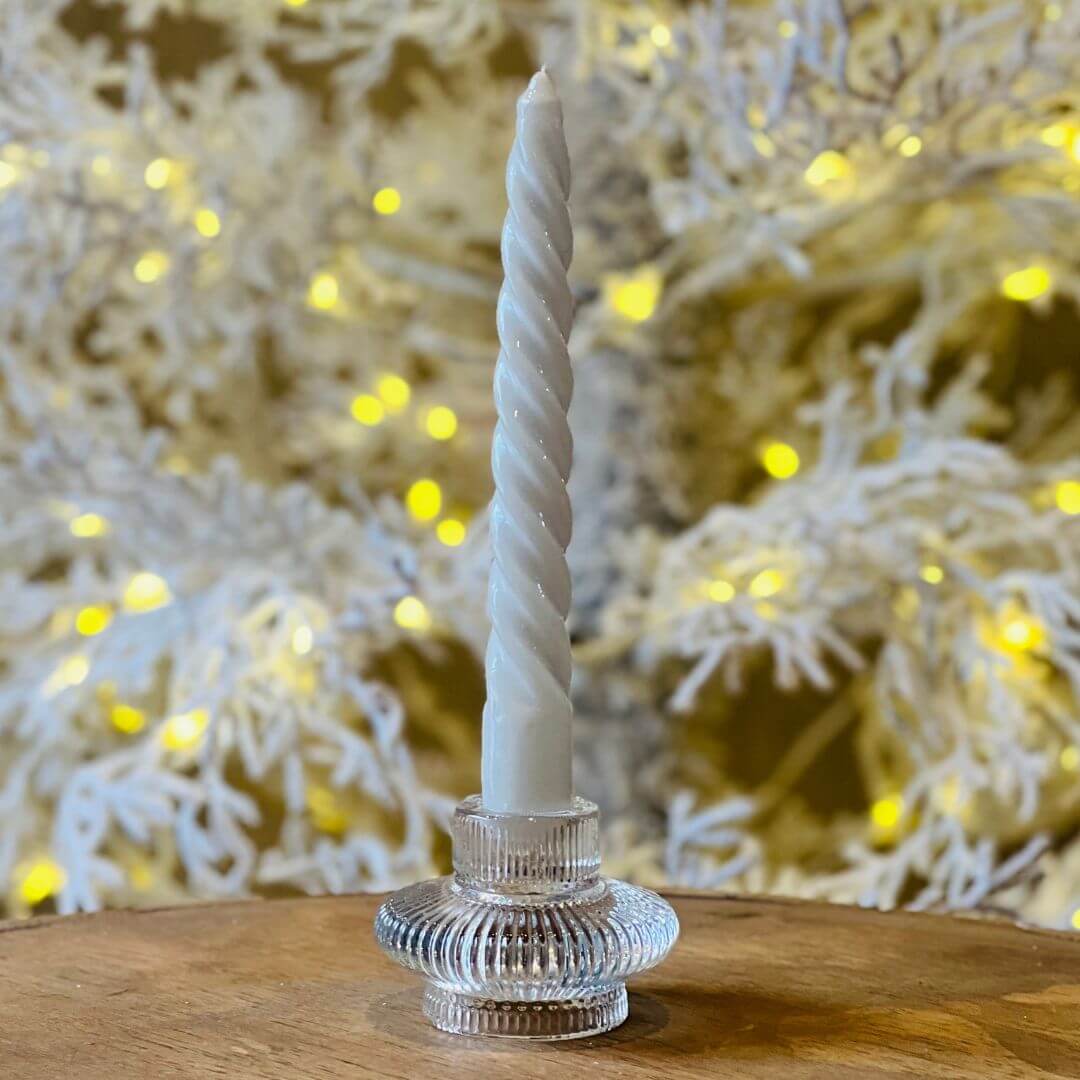Vela Espiral Branca – 19cm