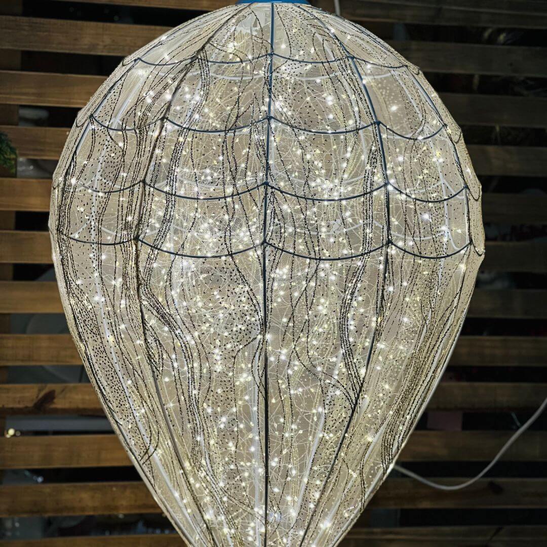 Pendente Decorativo Balão com LED Branco Quente | 60cm