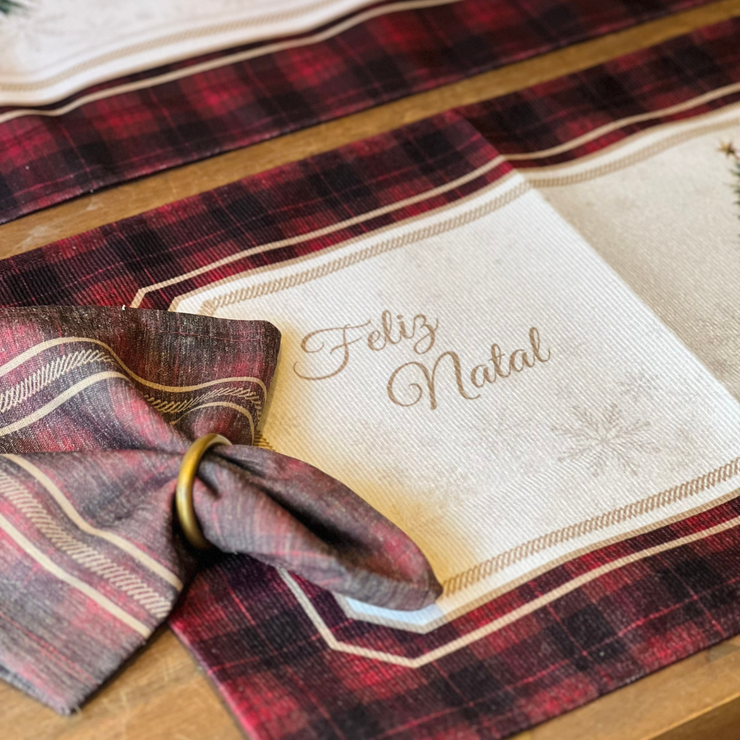 Conjunto 2 Guardanapos Natalinos Tradição Encantada 40x40cm