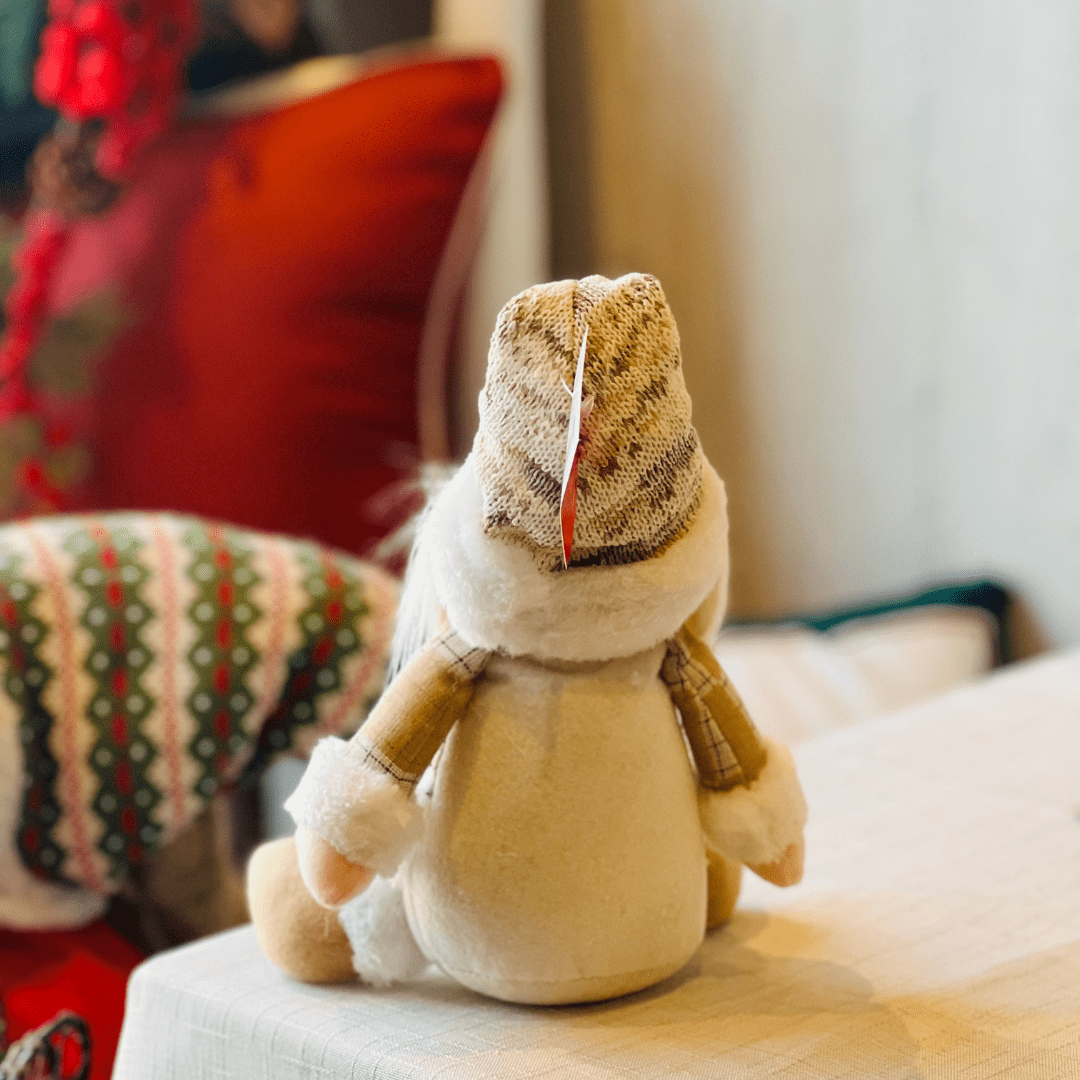 Papai Noel Bege de Pelúcia 31cm