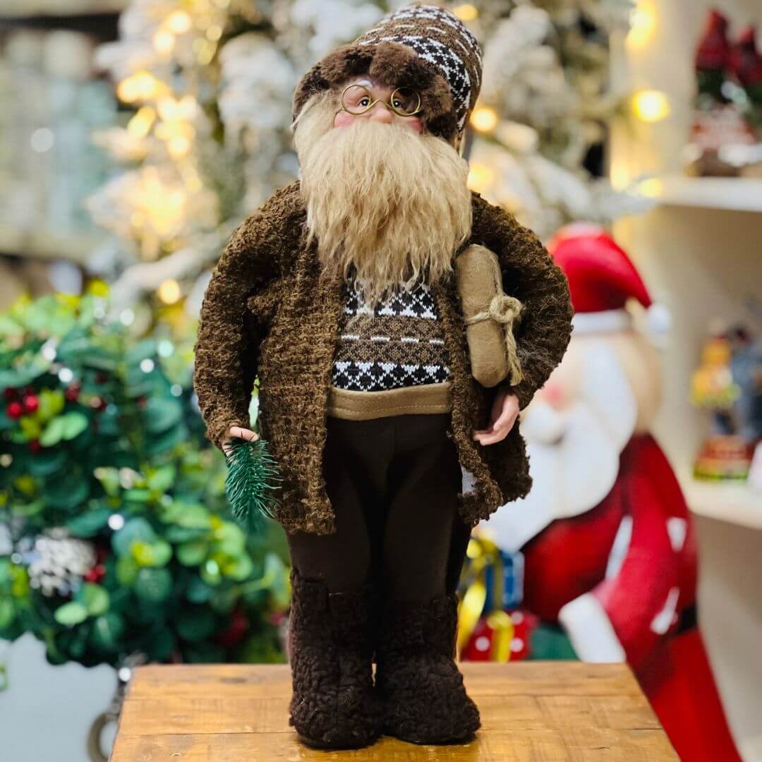Papai Noel Ermitão Tricot - 45cm