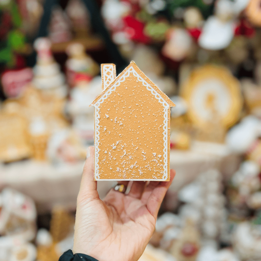 Enfeite para Pendurar Casa Gingerbread 12cm
