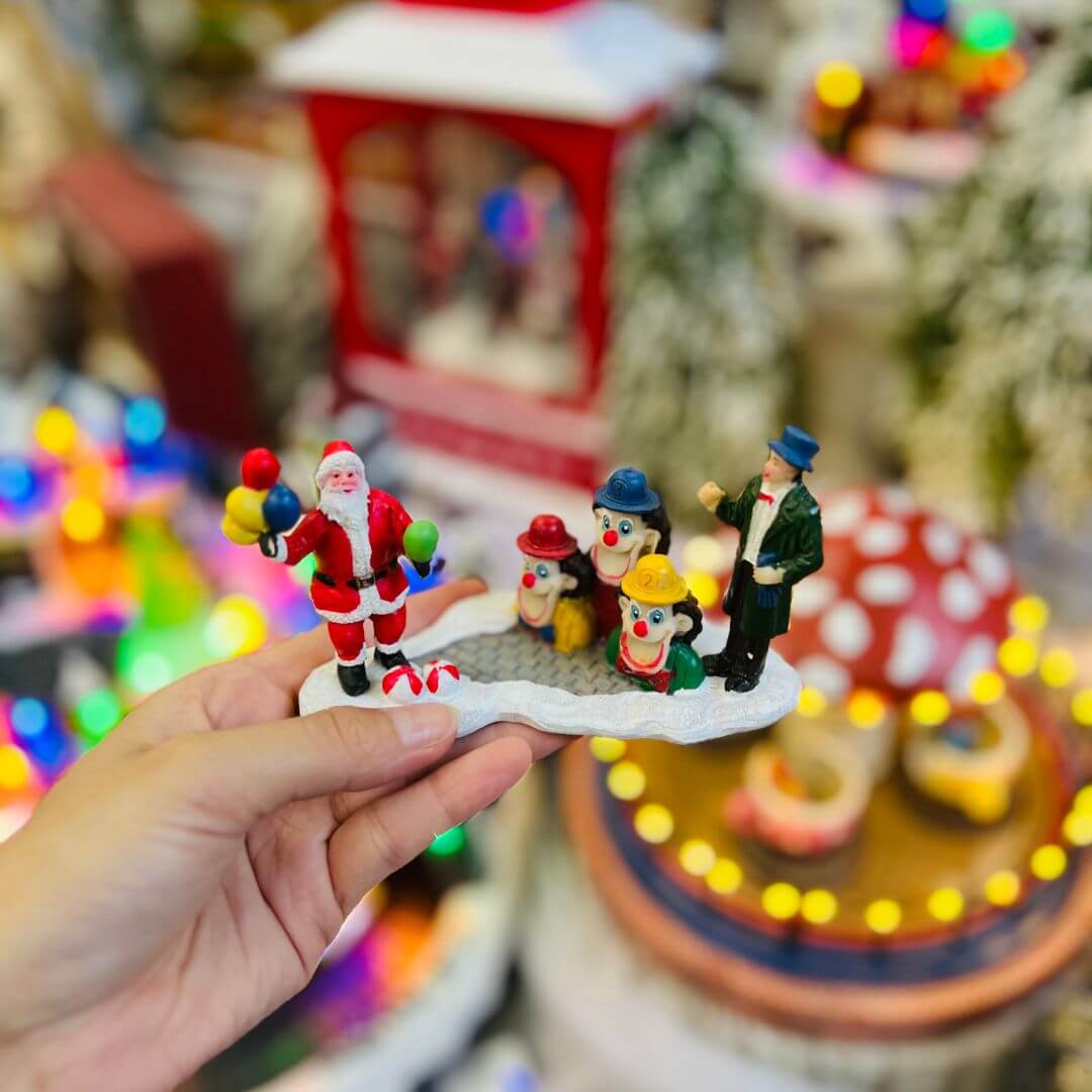 Cenário Natal Jogo de Circo 7x12x6cm