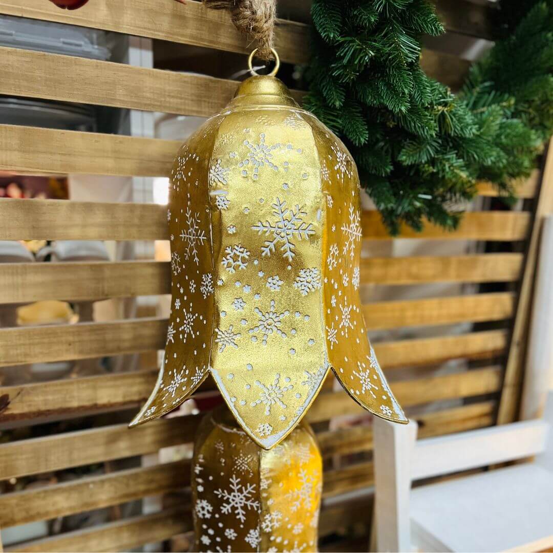 Conjunto de Sinos Natalinos Dourado – 1,18m