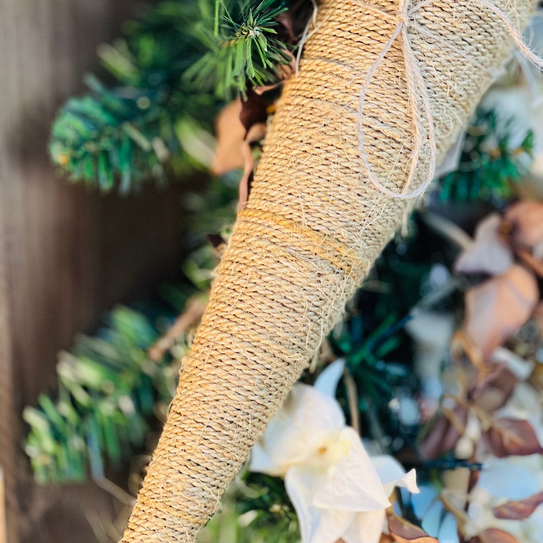 Cenoura Decorativa Bege - 65cm