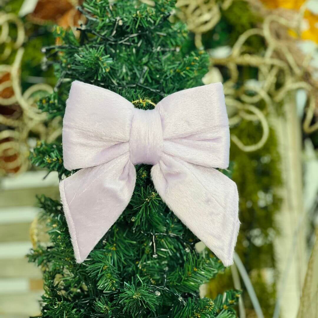 Laço Decorativo em Tecido Pequeno Lilás Charlotte