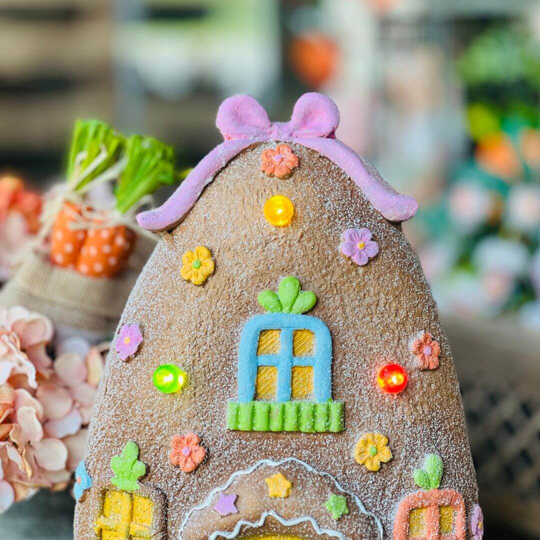 Casinha Decorativa Com Led - 40x16,5x22cm
