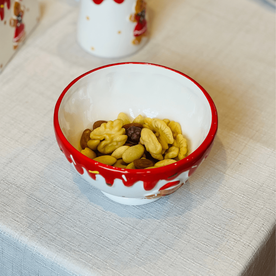 Bowl Natalino de Cerâmica Gingerbread 14cm