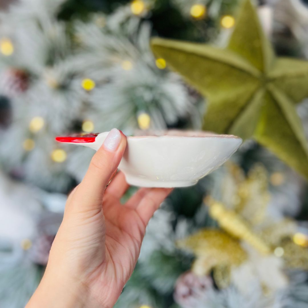 Petisqueira/Medidor 1 Cup Cerâmica Papai Noel - 16cm