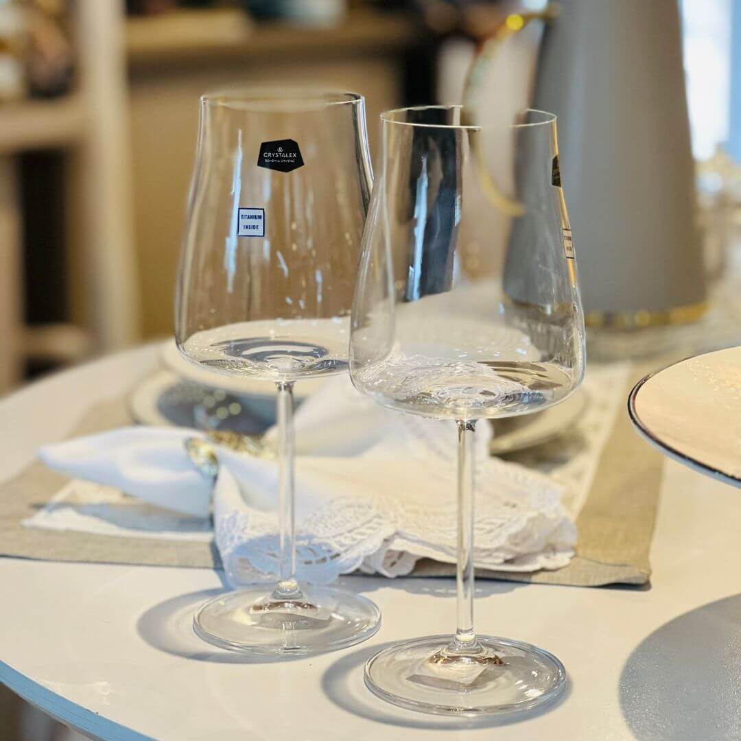 Conjunto Seis Taças de Vinho de Cristal Ecologico - 600ml
