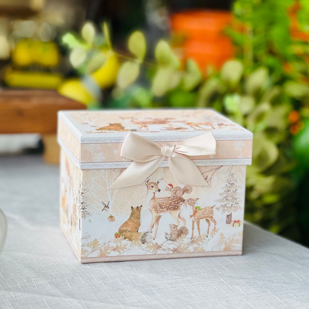 Xícara Coleção Rena Com Caixinha 420ml 10x9,5cm