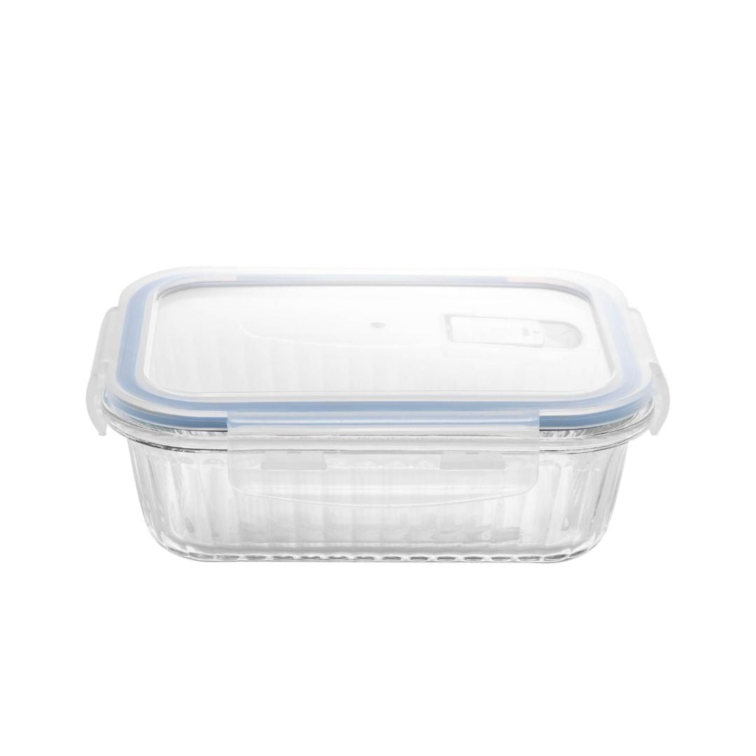 Pote Hermético de Vidro Com Tampa Plástica Lines - 370ml (20541)
