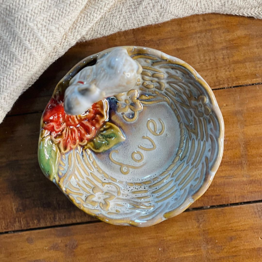 Petisqueira Coelho Love Porcelana - (JY0074)