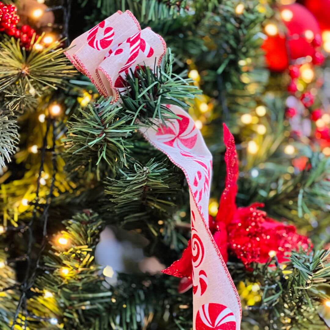 Fita Juta Doces e Candy Cane - 6,3x914cm