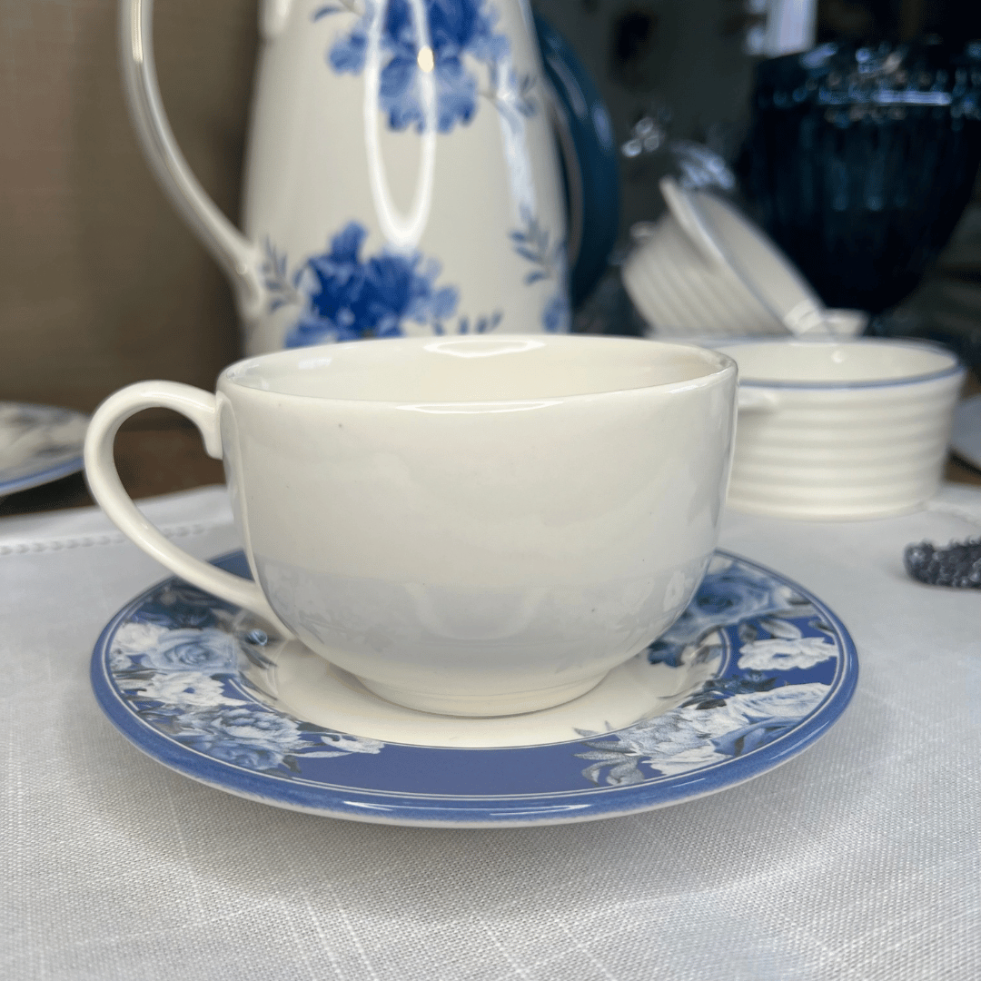 Xicaras para Cha Com Pires Antique Classific