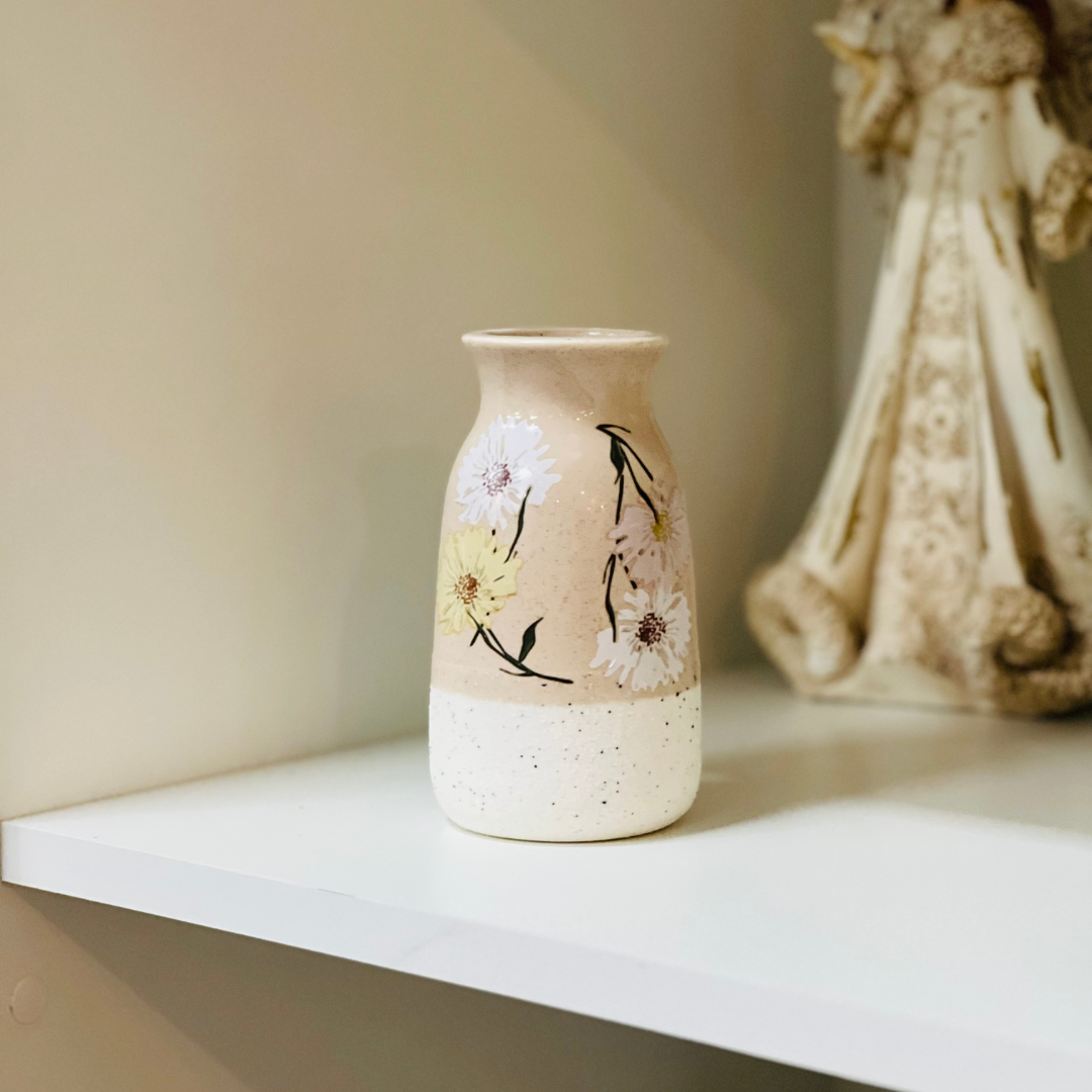 Vaso Cerâmica Jardim - 6,5cmx12