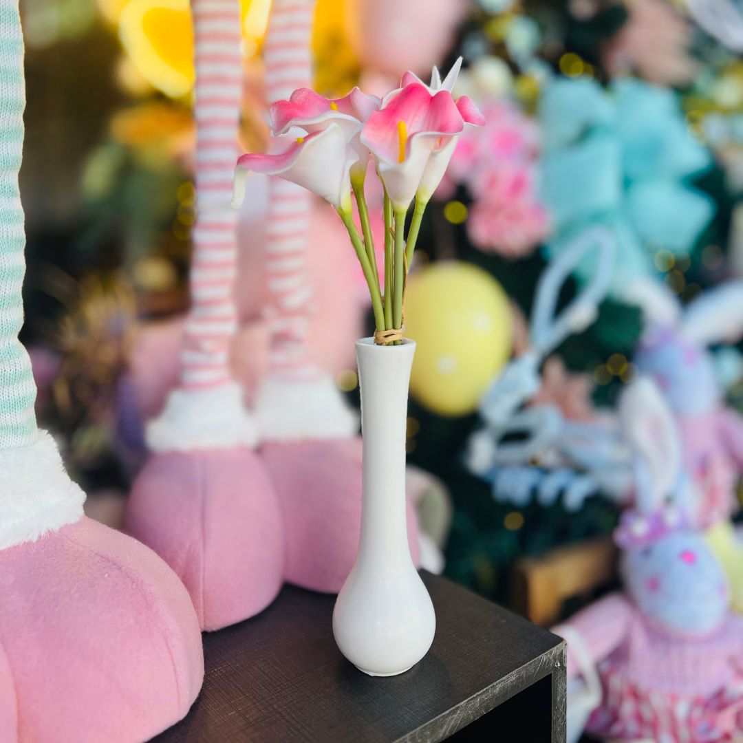 Copo de Leite Ramalhete Com Fita - 33cm