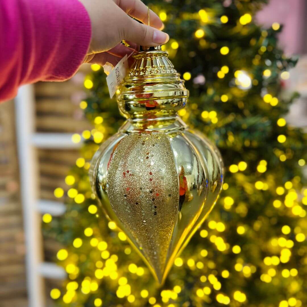 Enfeite Natalino para Pendurar Dourado – 30cm