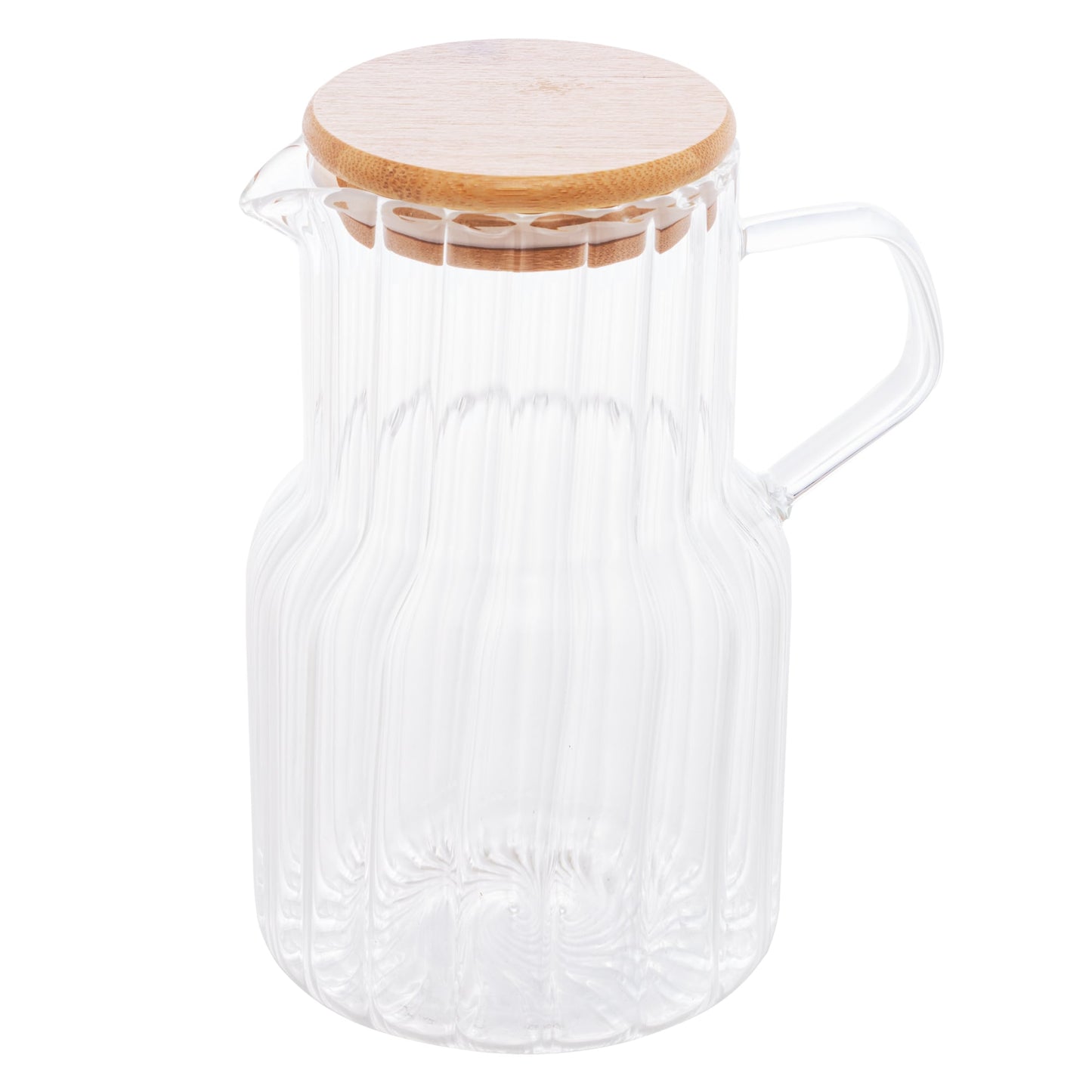 Jarra de Vidro Com Tampa de Bambu Classic -1l