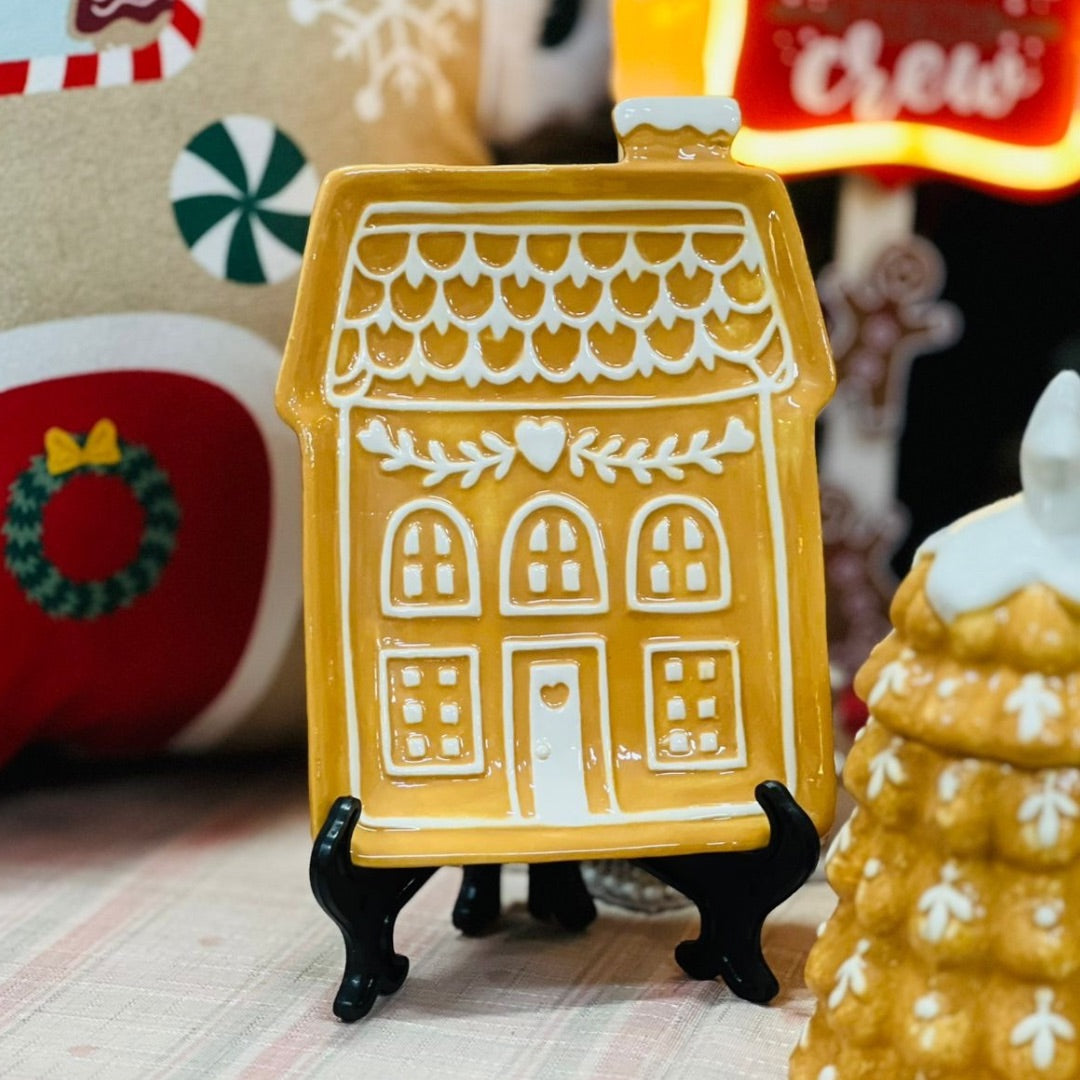 Travessa em Formato de Casa Ginger - 2,5x19x14cm