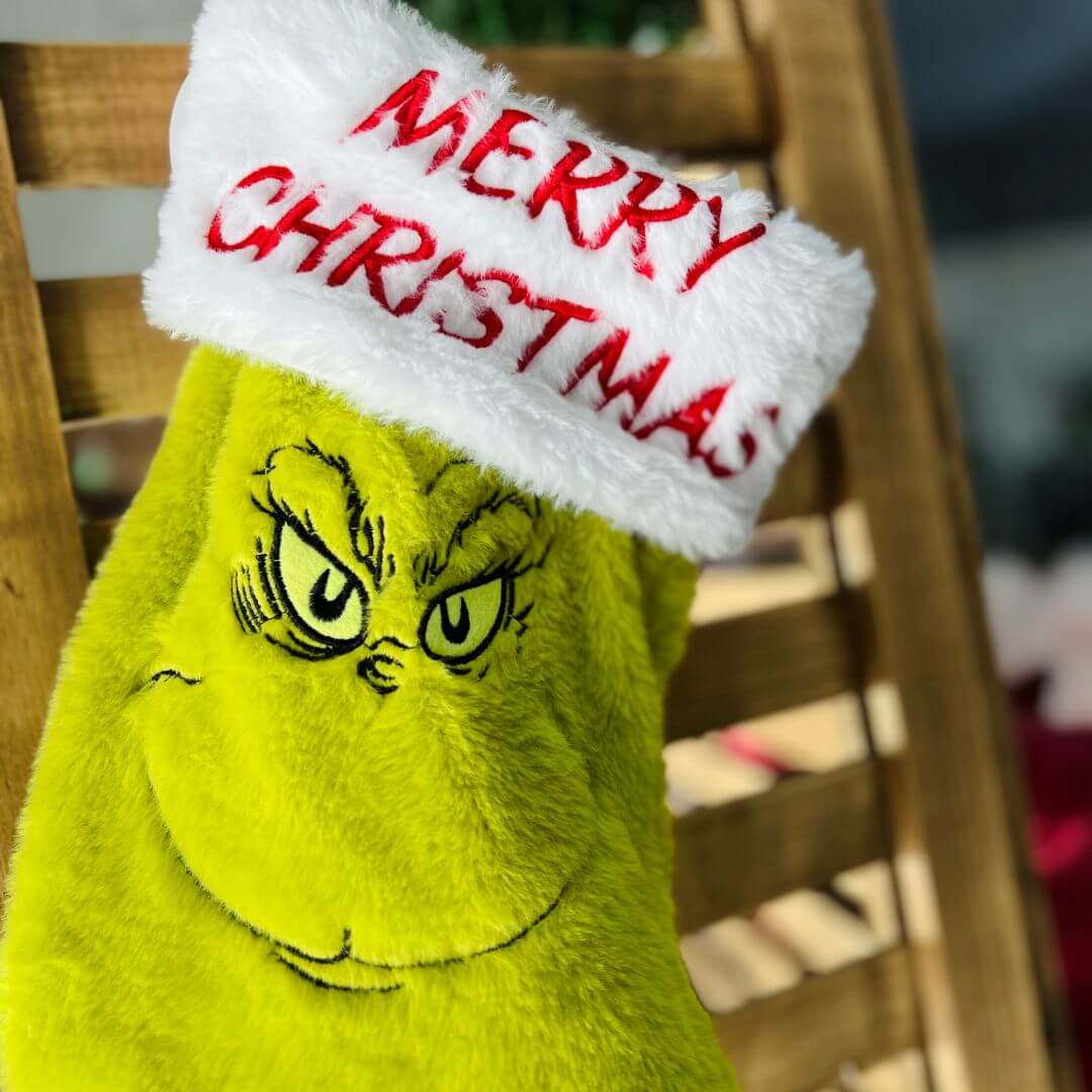 Meia Merry Christmas Grinch – 35cm