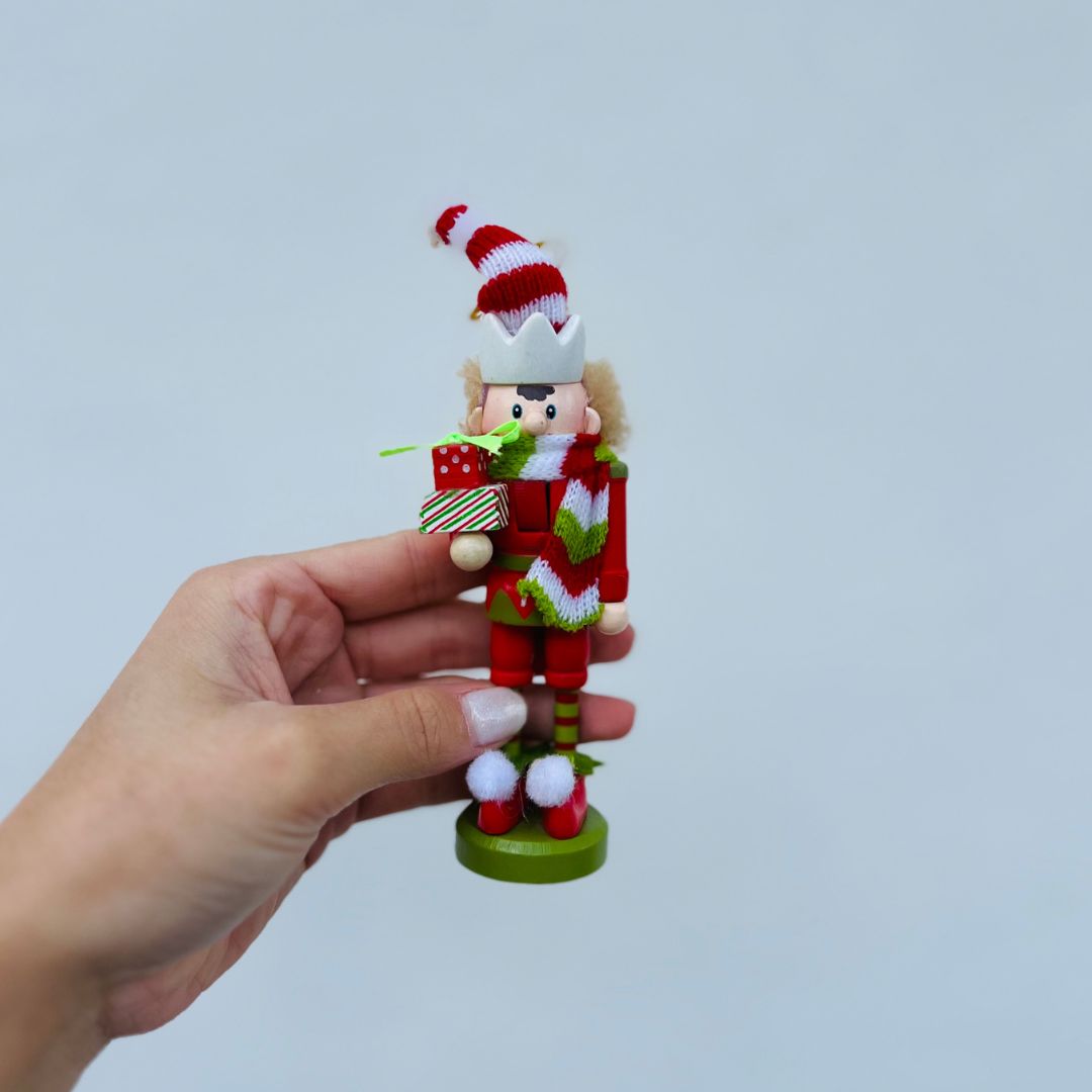 Enfeite Natal Quebra Nozes Com 3 Peças - 12,5cm