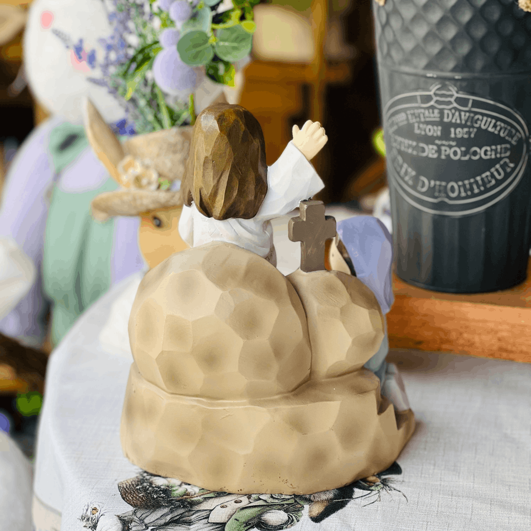 Cenário Decorativo Jesus de Resina 25x20,5cm