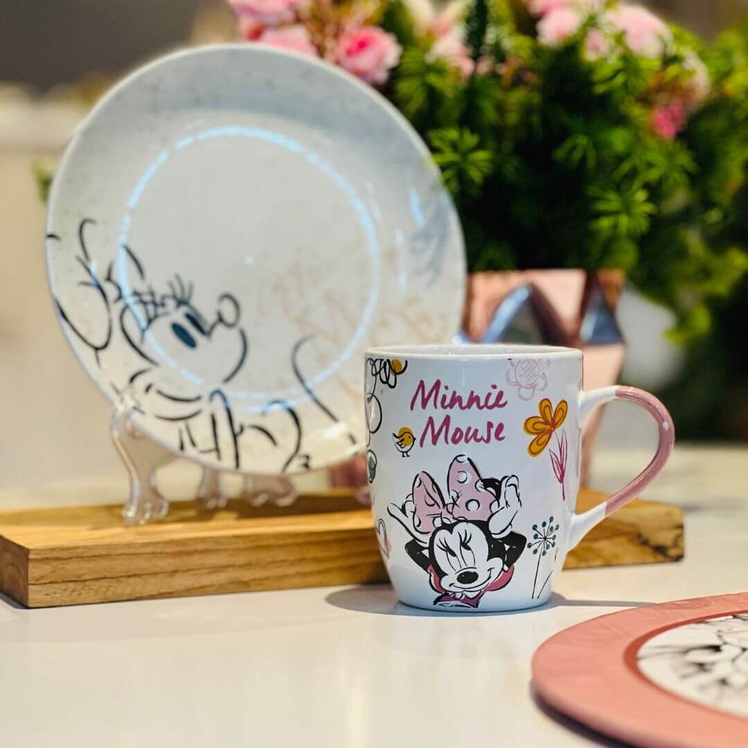 Caneca Cerâmica Minnie Rosa - 330ml