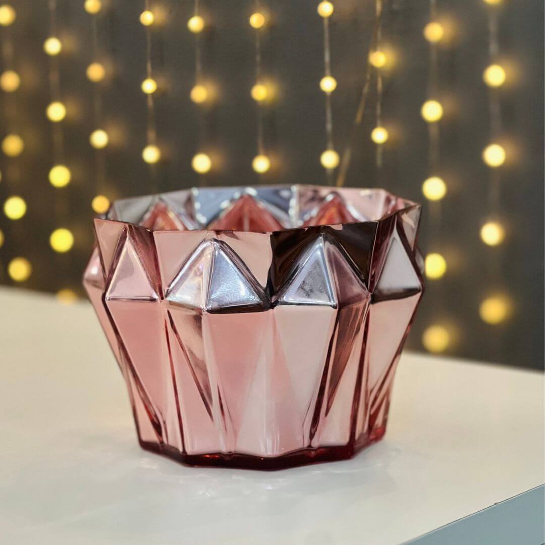 Vaso de Vidro Rose – 13cm