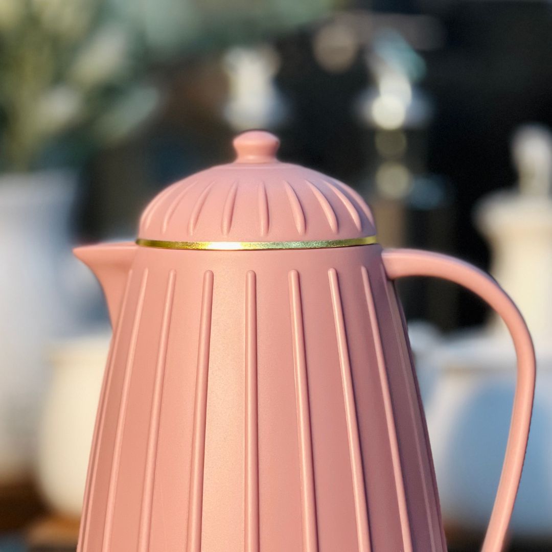 Garrafa Térmica de Plástico Carrossel Nude/Rose - 1L
