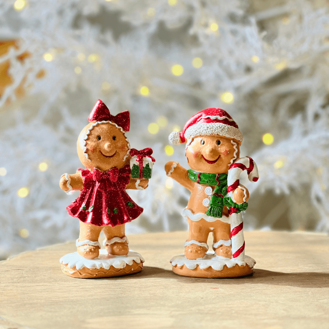 Enfeite Natalino Ginger Menina com Laço – 16cm
