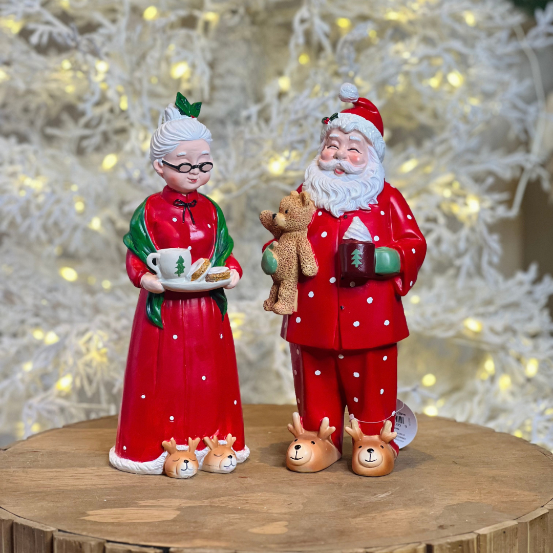 Noel Decorativo com Urso, Pantufa e Rena em Poá – 32cm