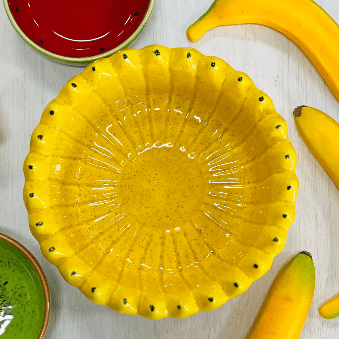 Bowl Banana de Cerâmica G 10x23cm