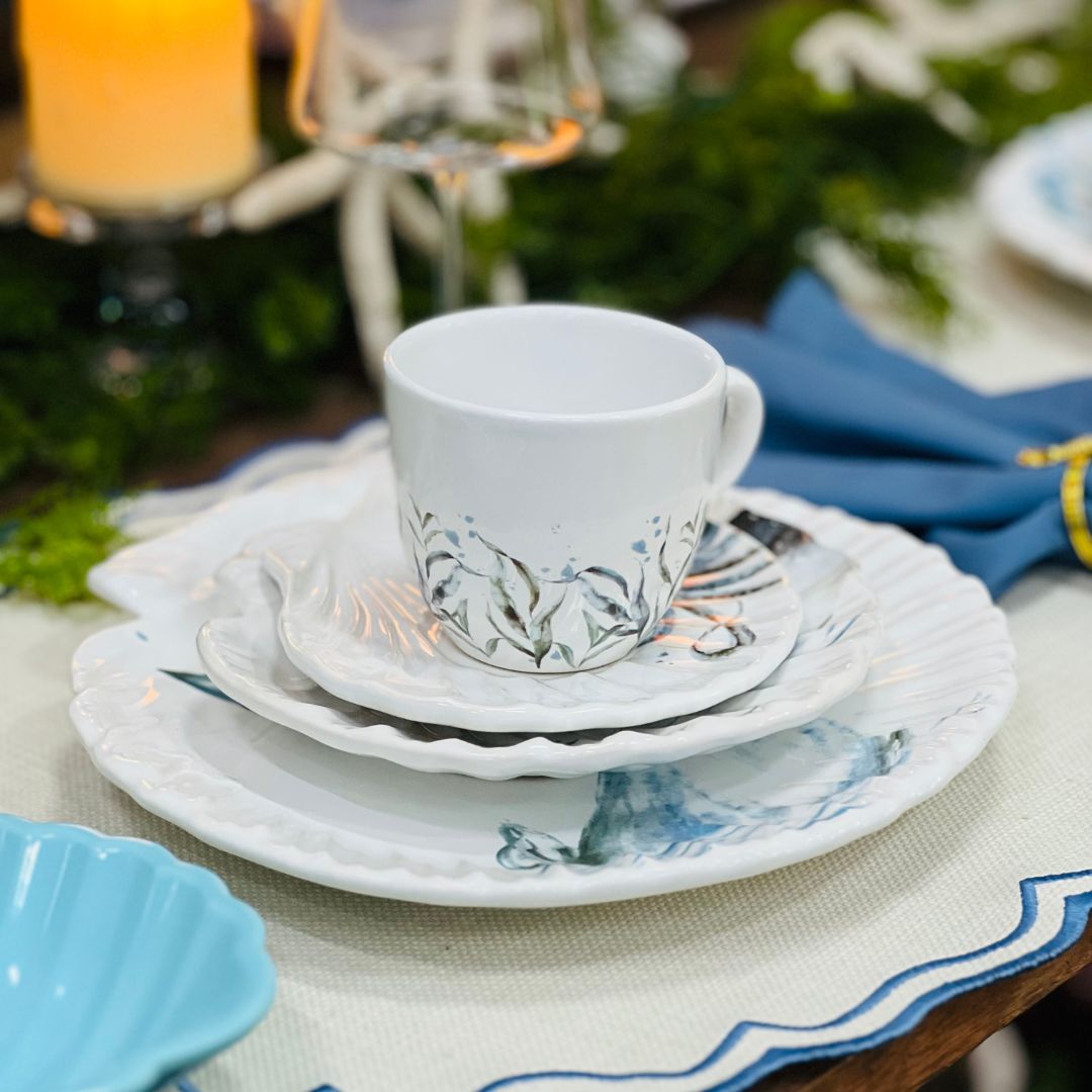 Prato Sobremesa Ocean Branco - 18,5