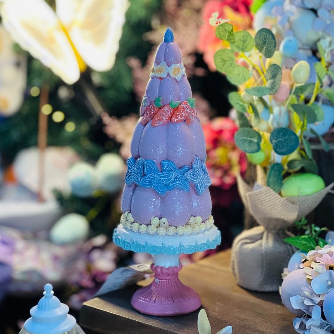 Árvore Decorativa Com Doces - 30cm Resina