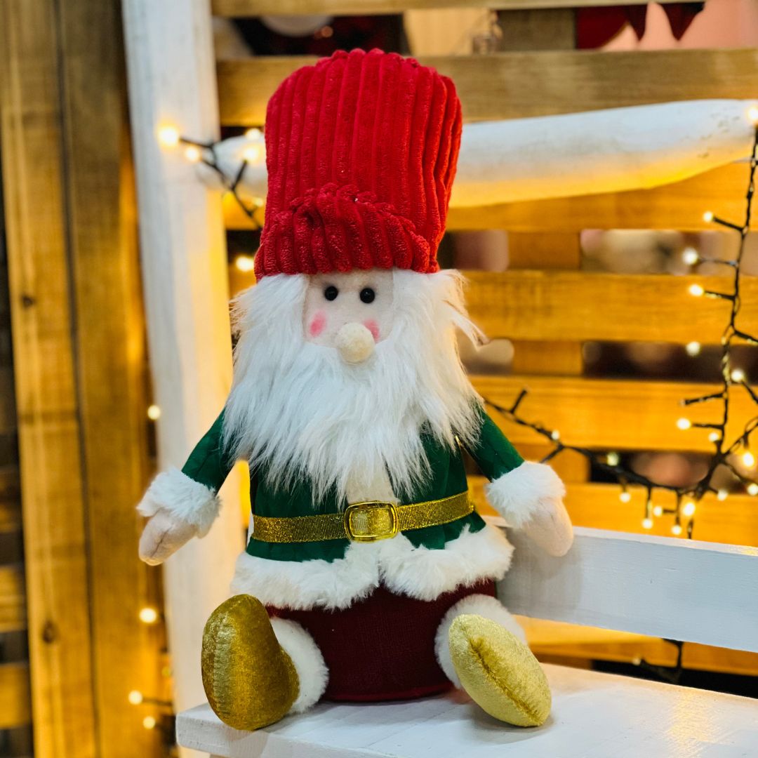 Papai Noel Natalino Sentado - 40 cm