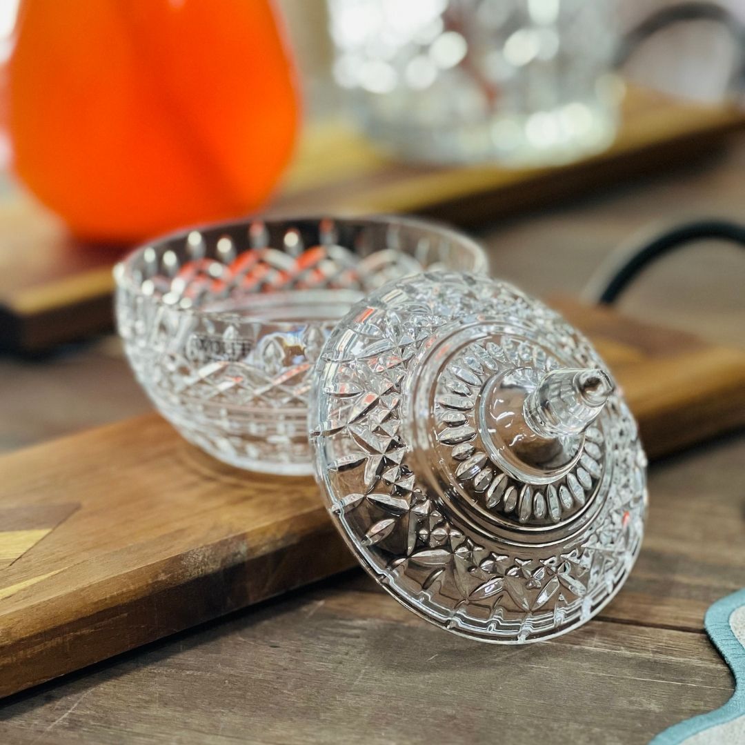 Potiche Decorativo Cristal de Chumbo Lys - 11x12cm