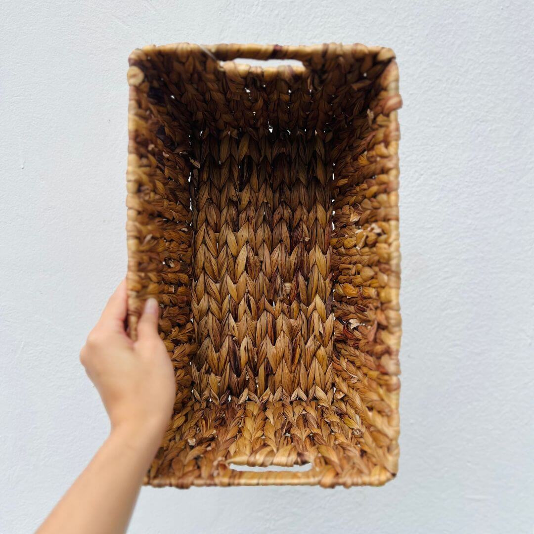 Cesta Organizadora SeaGrass Natural - 38x23x20cm (G)